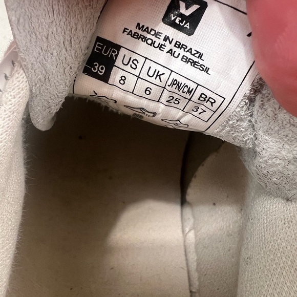 Veja White and Black Casual Sneakers - Picture 5 of 5